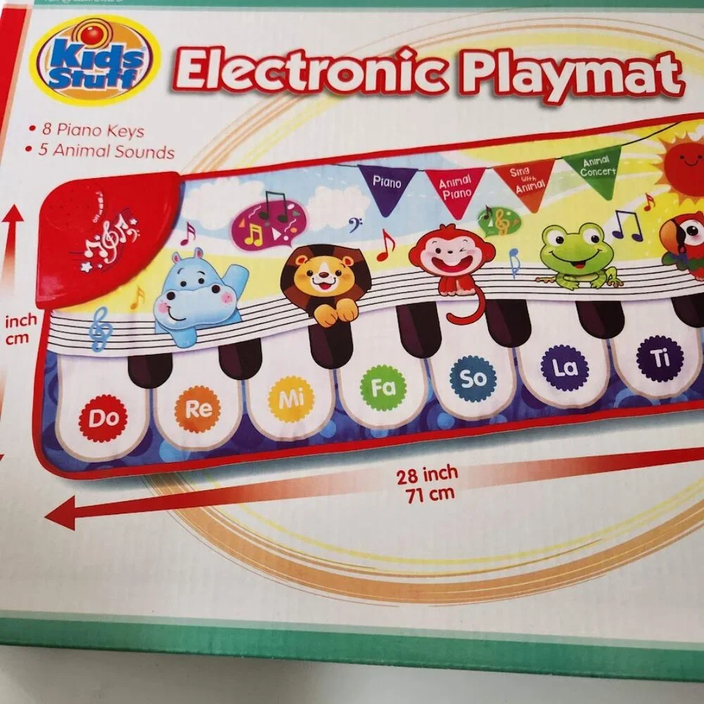New Musical Piano Mat For Toddlers Electronic Floor Keyboard Playmat Wit…